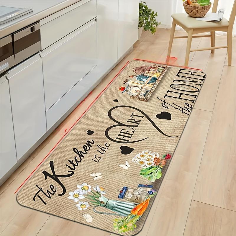 Commercial Kitchen Quotes - พรมลายหัวใจสำหรับห้องครัว พรมปูพื้นลายสวยเก๋สำหรับห้องครัว ห้องรับประทานอาหาร ตกแต่งบ้าน ห้องนั่งเล่น