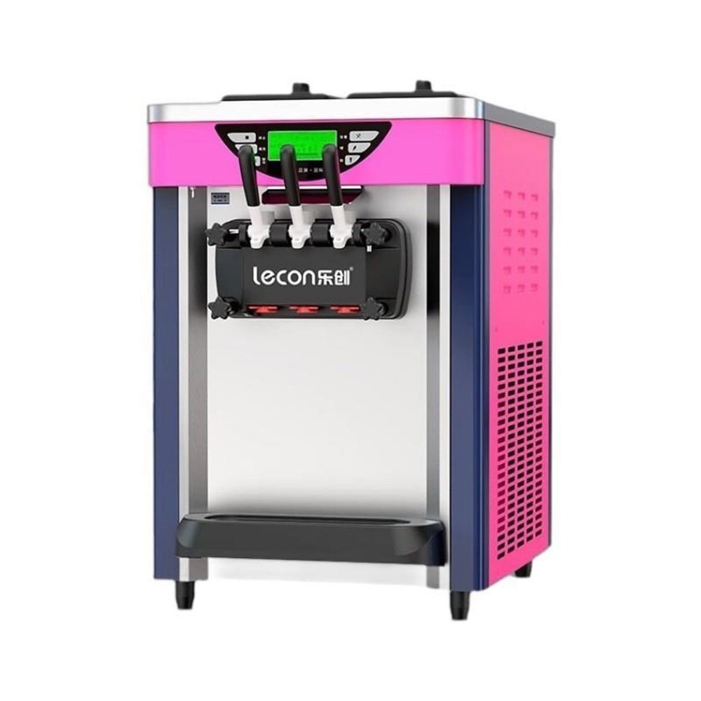 Soft Serve Ice Cream Machine - เครื่องทำไอศกรีมซอฟต์เสิร์ฟเชิงพาณิชย์ 6.8-8.4 แกลลอน/ชม. ถังเก็บวัตถุดิบ 2.1 แกลลอน