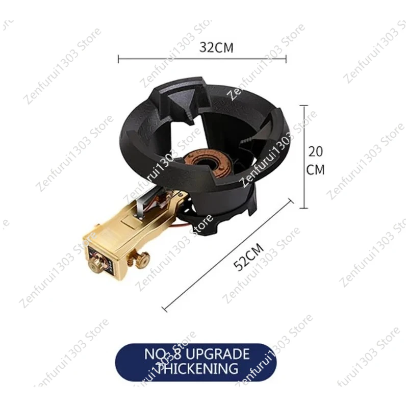 Commercial Kitchen Gas Stove - เตาแก๊สเชิงพาณิชย์แบบแรงไฟสูง เตาแก๊สเดี่ยว เตาสำหรับกระทะ ประหยัดพลังงาน เตาแก๊สครัว