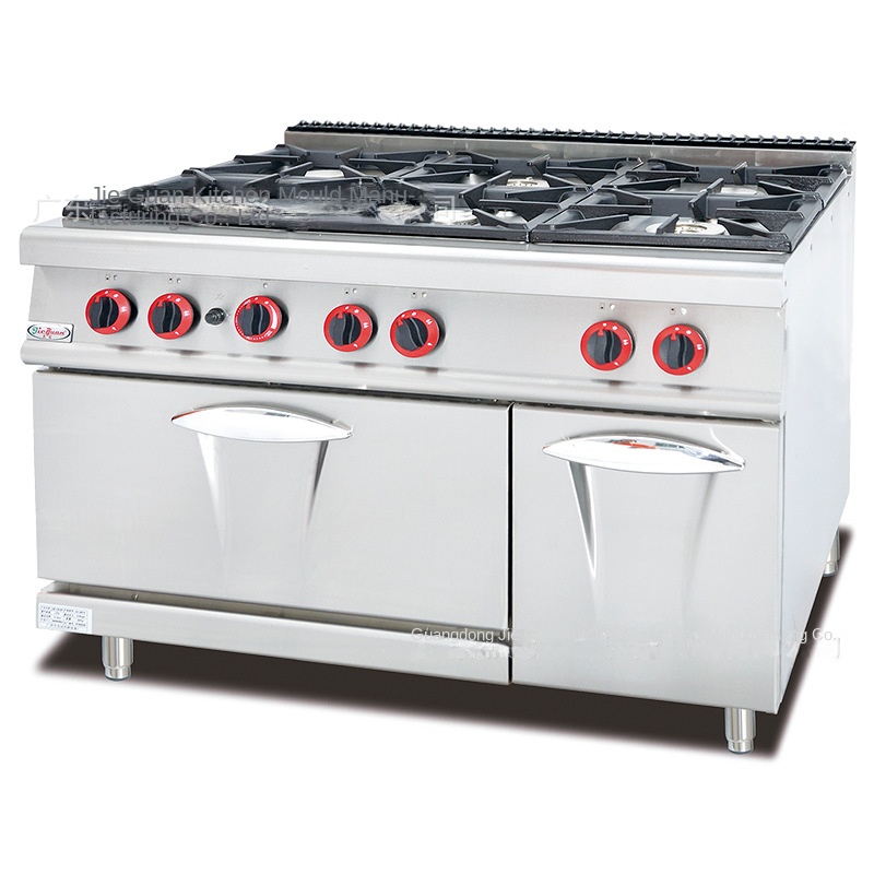Commercial Kitchen Gas Stove - เตาแก๊สเชิงพาณิชย์ Jie Guan GH-797A แบบตั้งพื้น หัวเตา
