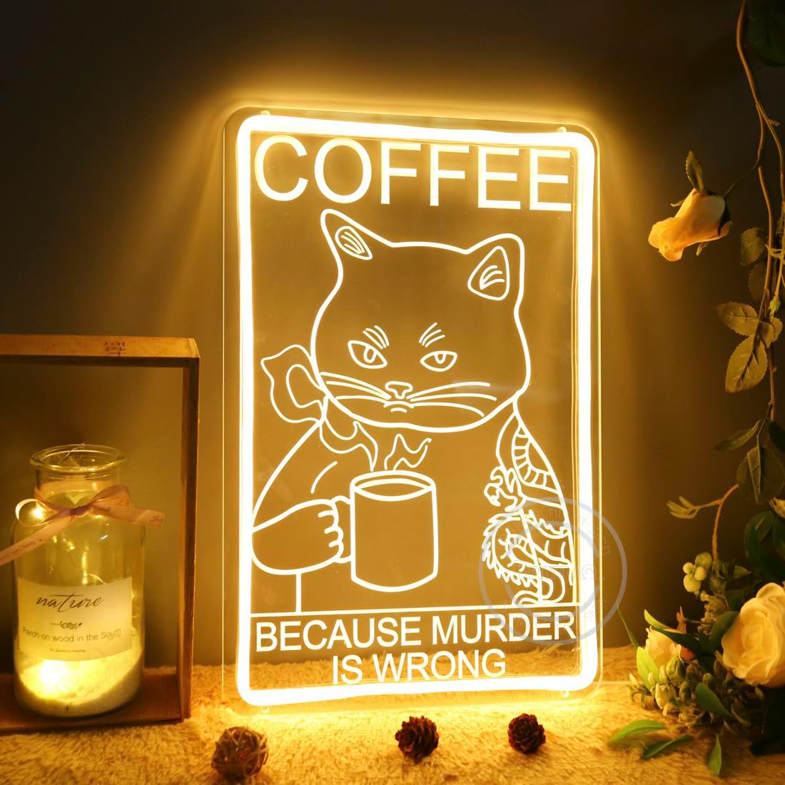 ป้ายไฟนีออนรูปแมวตลก ตกแต่งผนั - Commercial Kitchen Quotes บทวิจารณ์และราคา