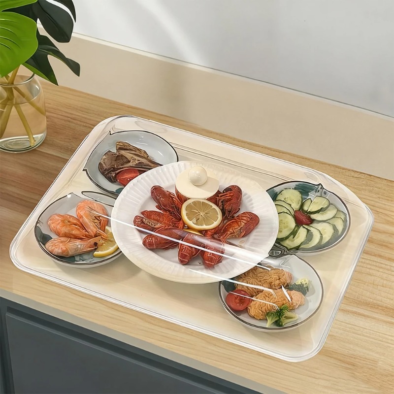 WORTHBUY ฝาครอบอาหารพลาสติกแบบ - Commercial Kitchen Organization บทวิจารณ์และราคา