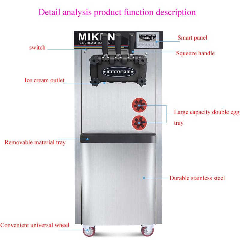 เครื่องทำไอศกรีมซอฟต์เสิร์ฟสาม - Soft Serve Ice Cream Machine บทวิจารณ์และราคา
