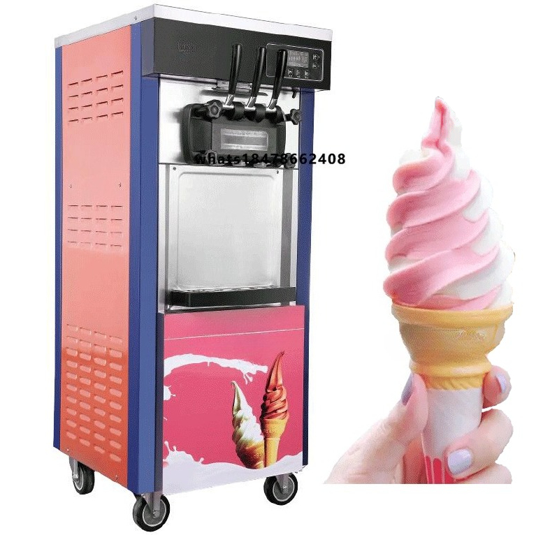 เครื่องทำไอศกรีมนุ่มแบบอัตโนมั - Soft Serve Ice Cream Machine บทวิจารณ์และราคา