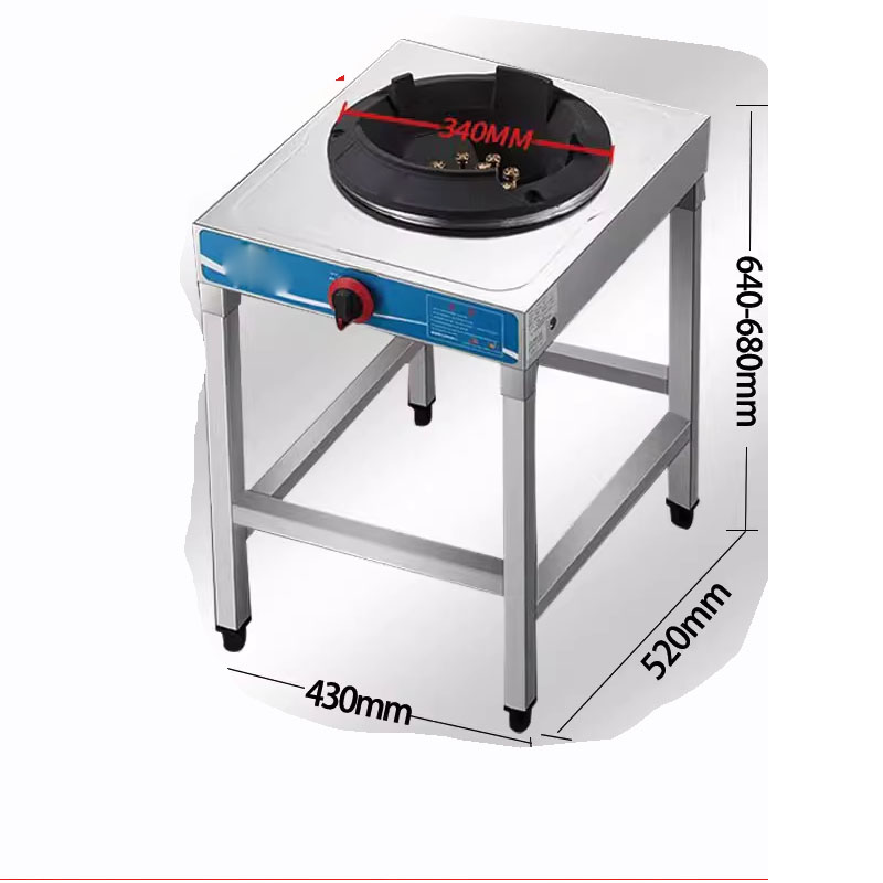 เตาแก๊สแรงดันสูงสำหรับร้านอาหา - Commercial Kitchen Gas Stove บทวิจารณ์และราคา