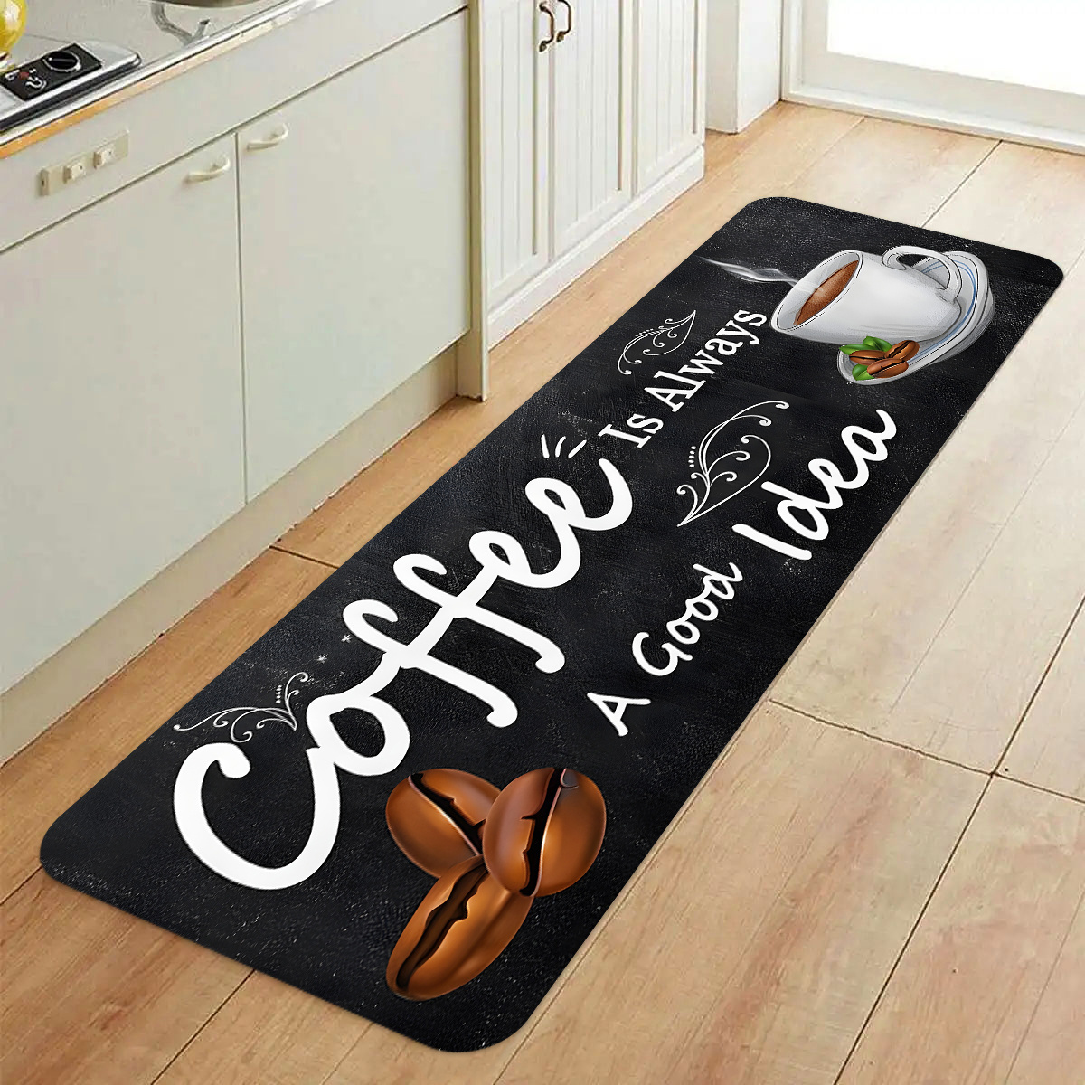 พรมปูพื้นลายคำคม Coffee Time ส - Commercial Kitchen Quotes บทวิจารณ์และราคา