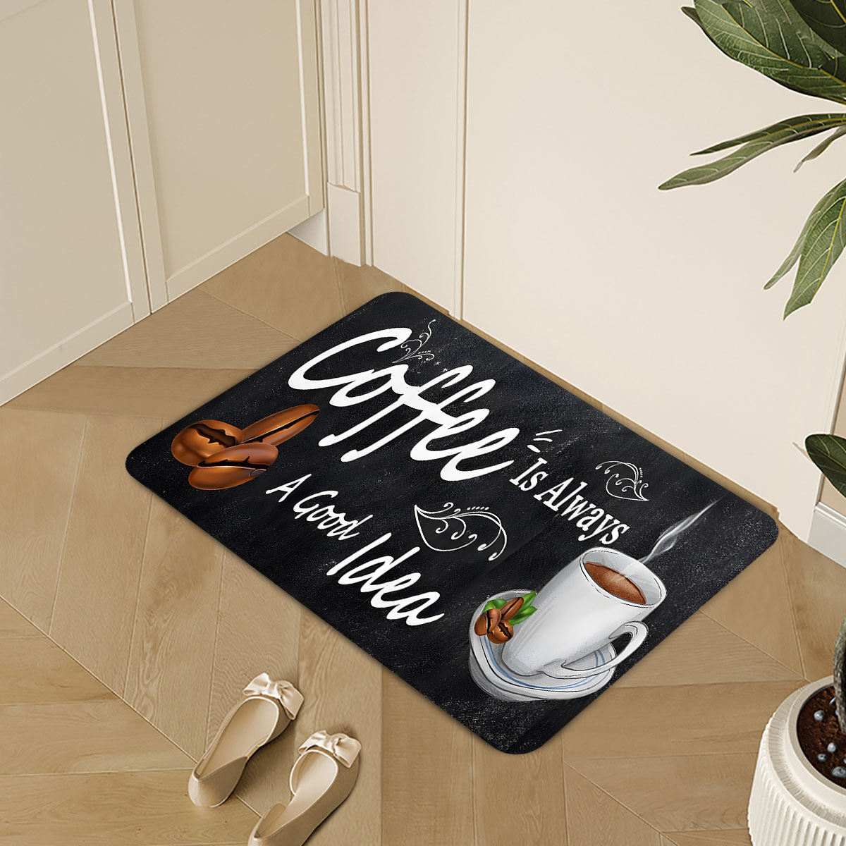 พรมปูพื้นลายคำคม Coffee Time ส - Commercial Kitchen Quotes บทวิจารณ์และราคา